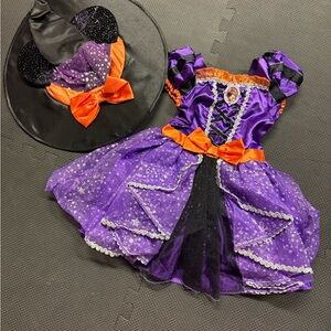 Disney Minnie Mouse Halloween witch costume and hat